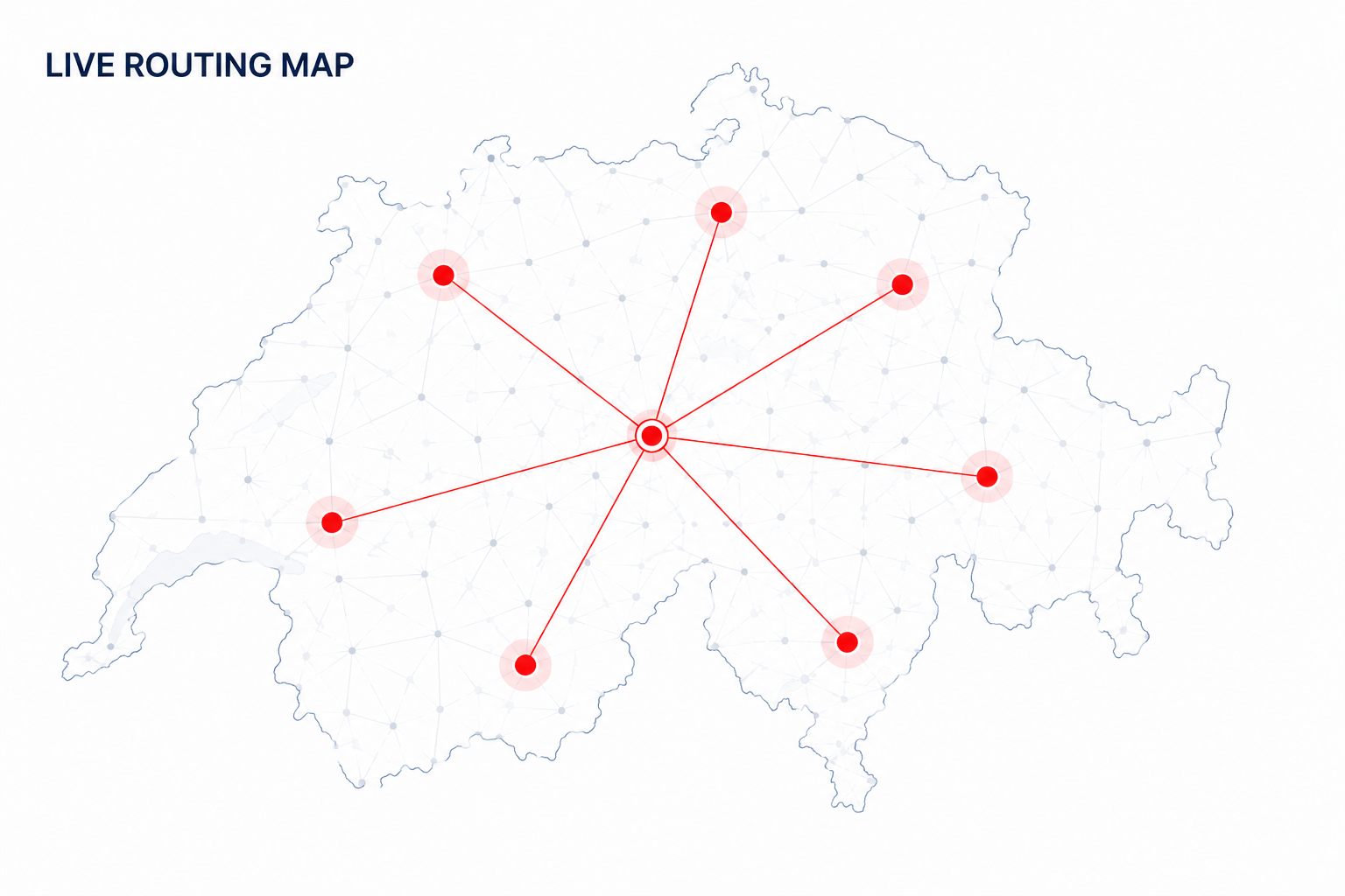 Live Routing Map Schweiz